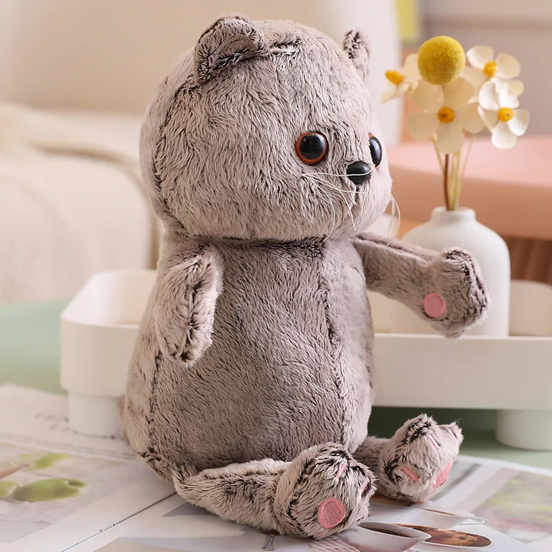 25/35CM Basik Blue Cat Russia Blue Cat Plush 2025 Toys Stuffed Soft Kitten Doll Plushie Birthday new Gifts for Boy Girl
