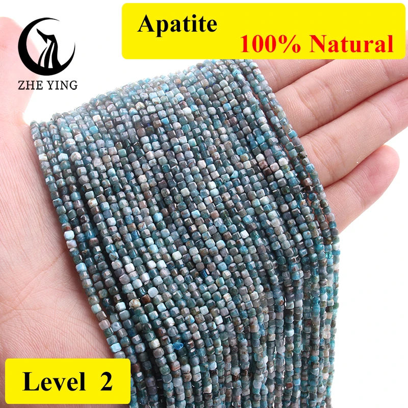2.5mm Square Natural Stone Beads Small Faceted Gemstone Beads for Jewelry Making Diy Bracelet Handmade