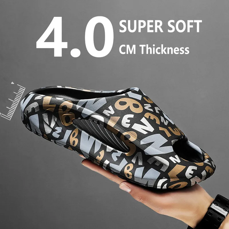 Hot Women Men 4CM Thick Bottom Platform Slides Soft EVA Hollow Unisex Sports Sneaker Sandals Casual Beach Shoes for Summer