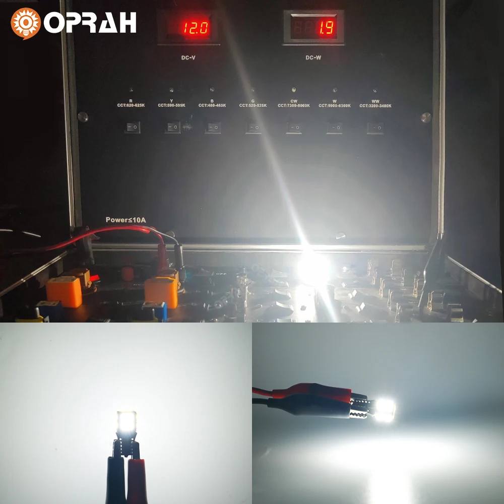 2PCS CANBUS T10 2025 W10W W5W Car Reversing Light new 4014 Super Bright 1200LM Car taillight stop light signal spare light bulb 12v
