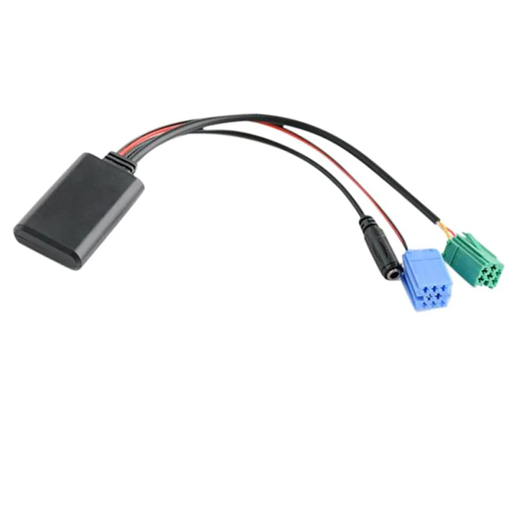 Car Bluetooth Module AUX Audio Cable Adapter MIC Handsfree MINI ISO 6Pin AUX Cable For Renault Updatelist Radio 2005-2011