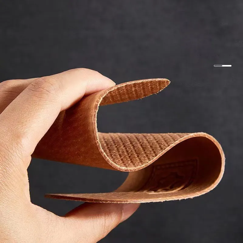 new 1 Pair Ultra Thin Breathable Deodorant Leather Insoles 2025 Large Size 36-45 Absorb Sweat Replacement Inner Soles Shoes Insole Pads