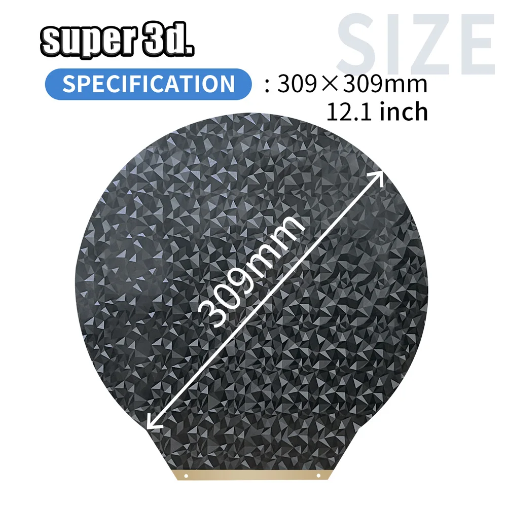 309/270/220/265/240mm PEO PET Plate For Flsun V400 SR Magnetic Steel Sheet PEI For 2025 new Rostock Delta Kossel 3D Printer Bed PEO Plate