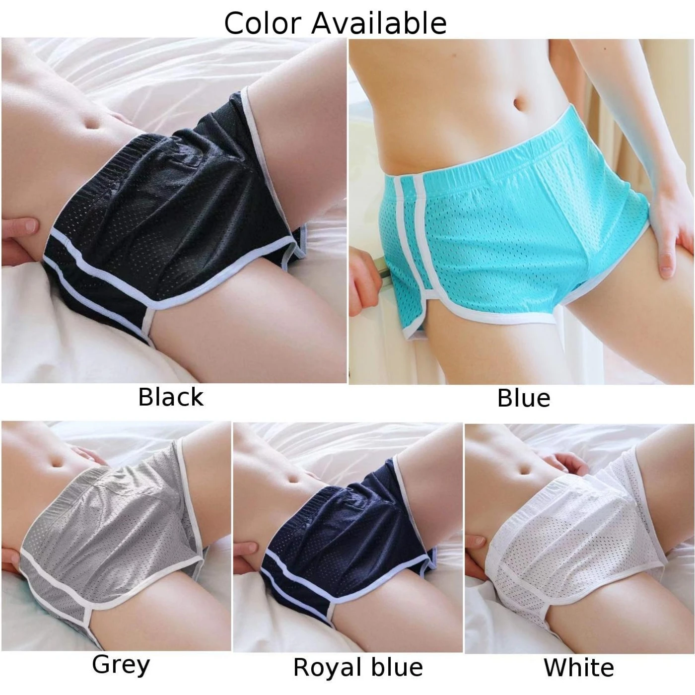 Sexy Lingerie Men Ice Silk Hollow Boxer Briefs Pouch Underwear Youth Male Shorts Sleep Bottoms Trunks Underpants 1ec4c 5 00f74