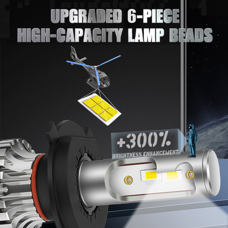 H7 H4 Led Canbus 110W 26000LM Headlight H1 H8 H9 H11 9005 Hb3 Hb4 9006 Led Bulb 12V 4300K 6000K 8000K Turbo Lamp For Car