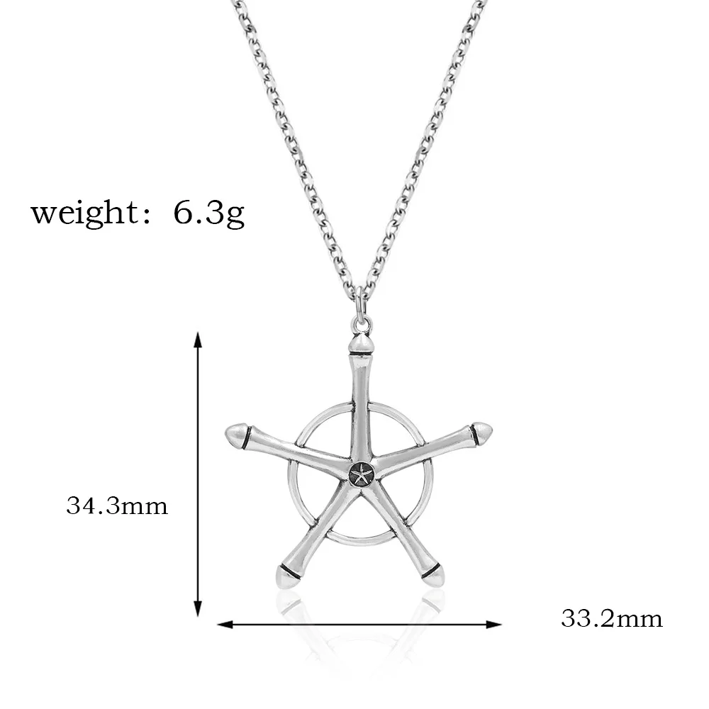 Brdwn Bleach Unisex Ishida Uryuu Cosplay Ginreigojiaku Unisex Pendant Choker Necklace Halloween