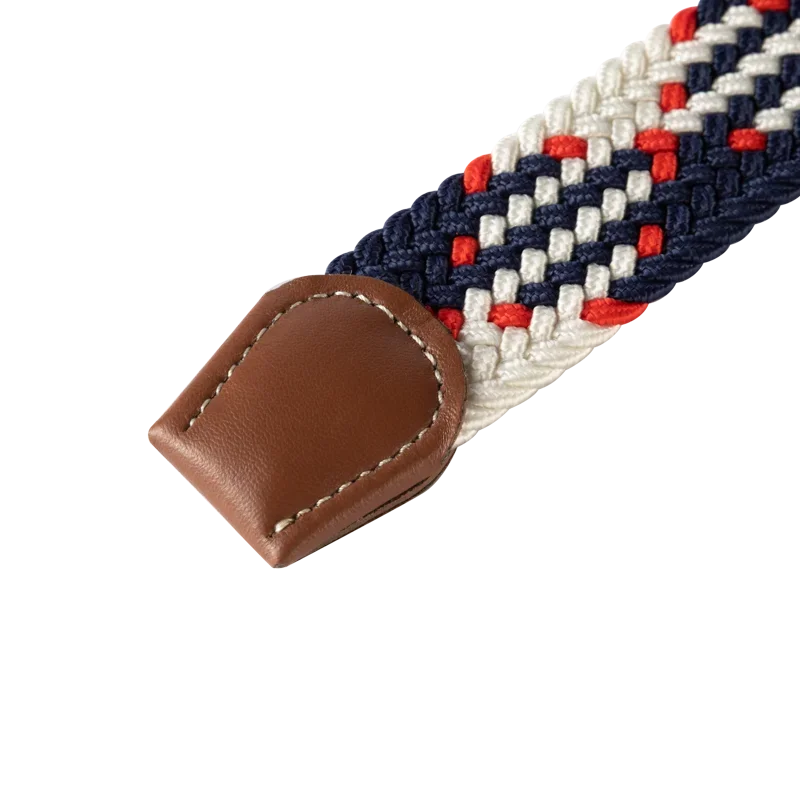 107/120/130cm Unisex Elastic Fabric Woven Casual Belt Pin Buckle Expandable Braided Stretch Canvas Leisure Belts for Men Women