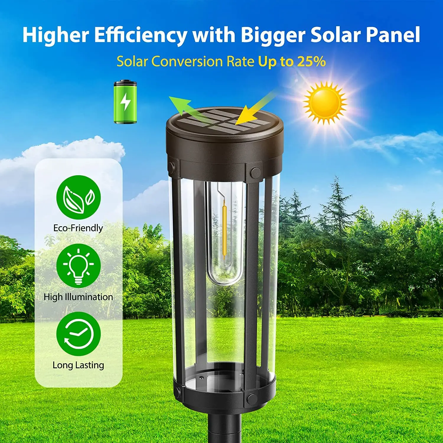 Solar Led Lights Outdoors Lighting Waterproof IP65 Garden Decorative Lamp Lighting for Yard Lawn Patio Garland Landscape Light - view 5