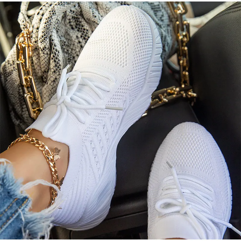 Mesh Women's Breathable Lace-Up Sneakers: Summer Sports Shoes for Ladies 4