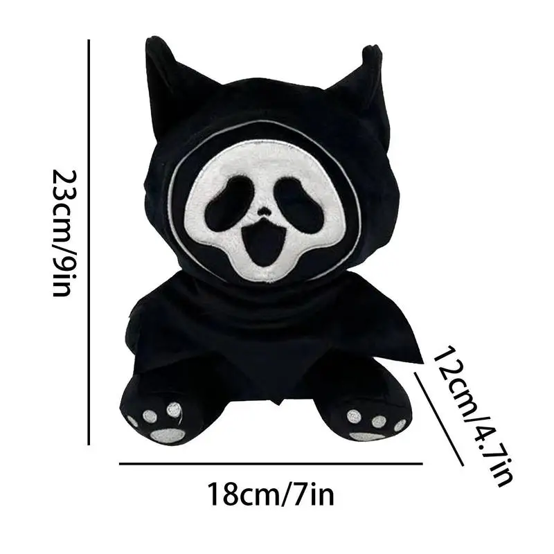Halloween Ghost Movie Scream Character 23cm Fluorescent Plush Toys Horror Plushie Soft Plush Pillow Halloween Gifts