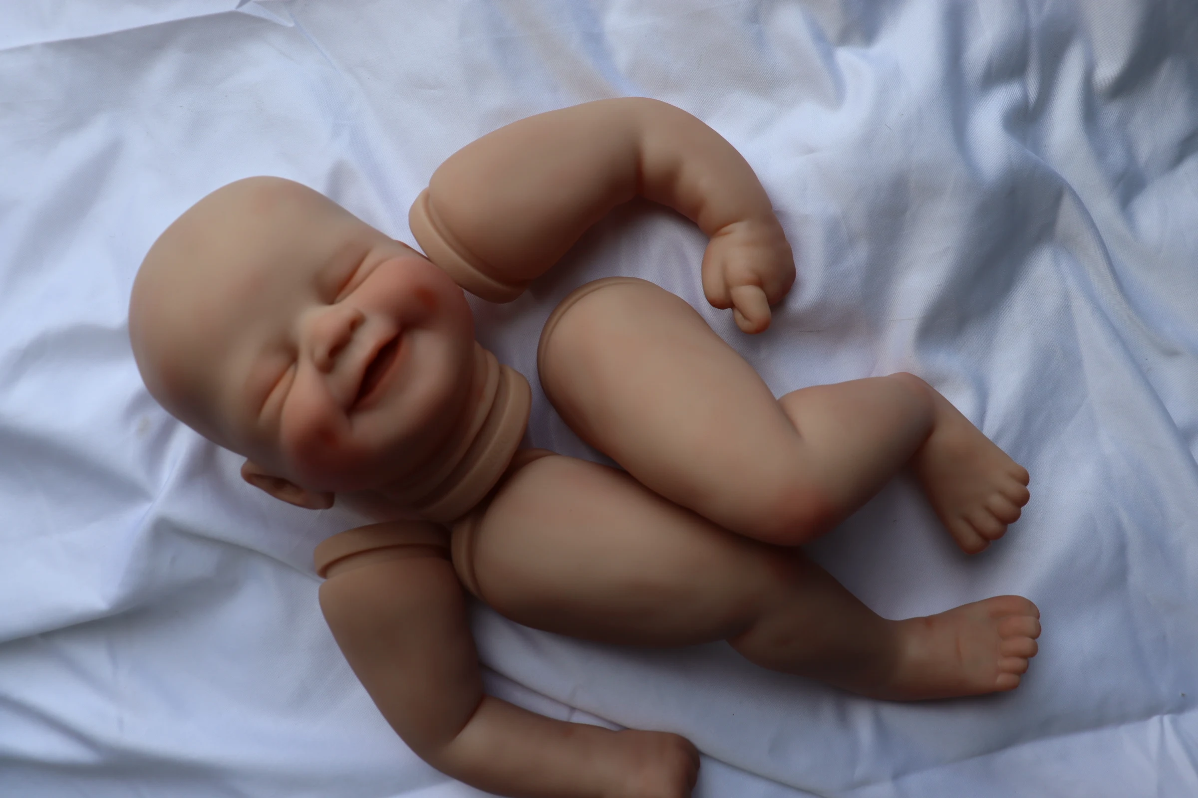 FBBD 21inch 3D Skin Already Painted Reborn Baby Doll Alisha new 2025 Unassembled Kit With Veins Dolls For Children