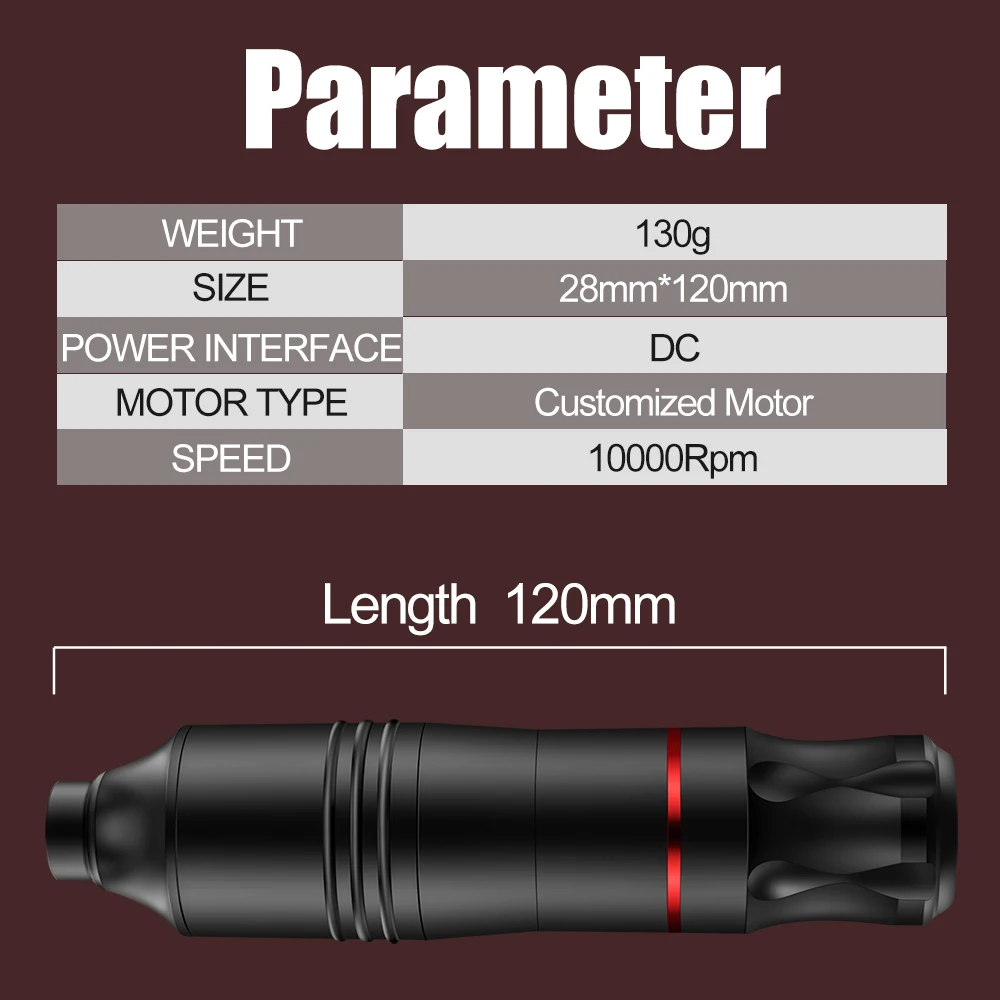 Complete hine Kit Rotary Pen for Beginner Power Supply Tattoo Set With Cartridge Needle Ink