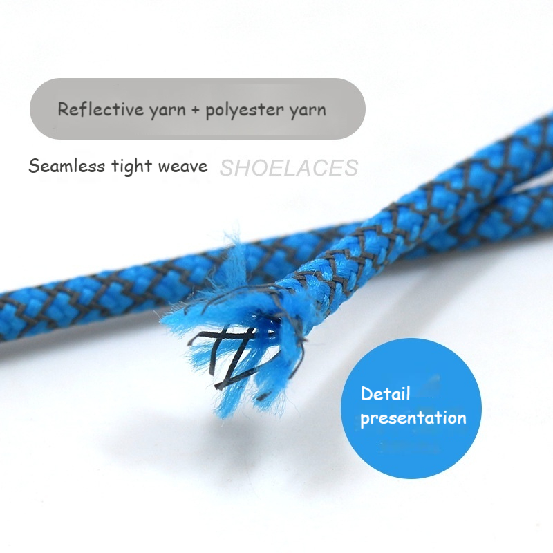 1Pair 3M Reflective Shoelaces for Sneakers Shoe laces Safety reflective Shoelace Round Laces Shoes Strings 100/120/140/160cm