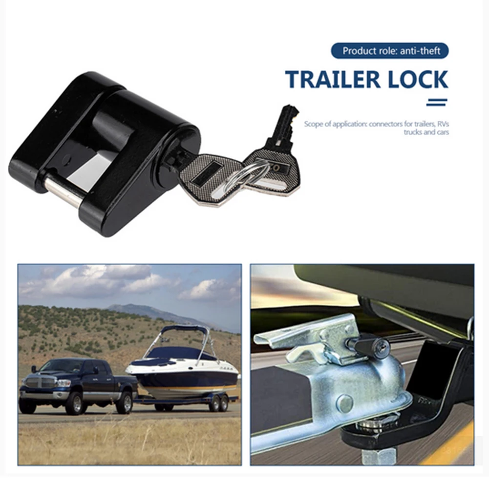 Anti-theft Trailer Hitch Lock Hitch Security Protector 1/4 Inch for RV Truck
