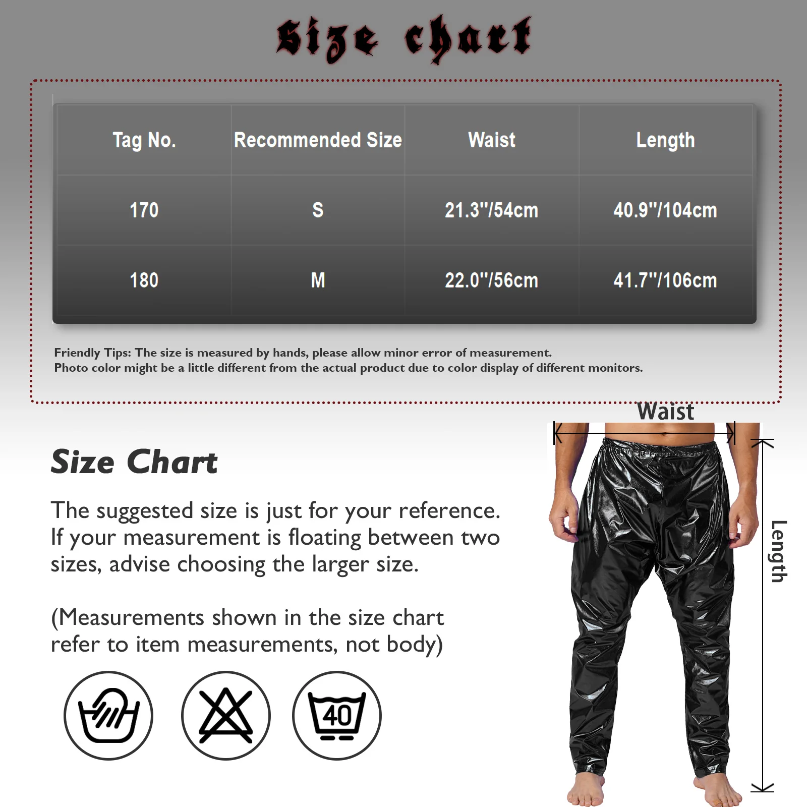Mens Stylish Metallic Shiny Long Pants Elastic Waistband Solid Color Lightweight Harem Pants Leggings Stage Performance Costume