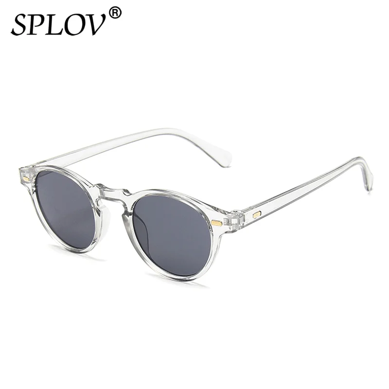 Small Round Sunglasses Men new Women 2025 Vintage Brand Black Leopard Green TransGrey Shades AntiBlue Light Glasses Trendy Clear Eyewear
