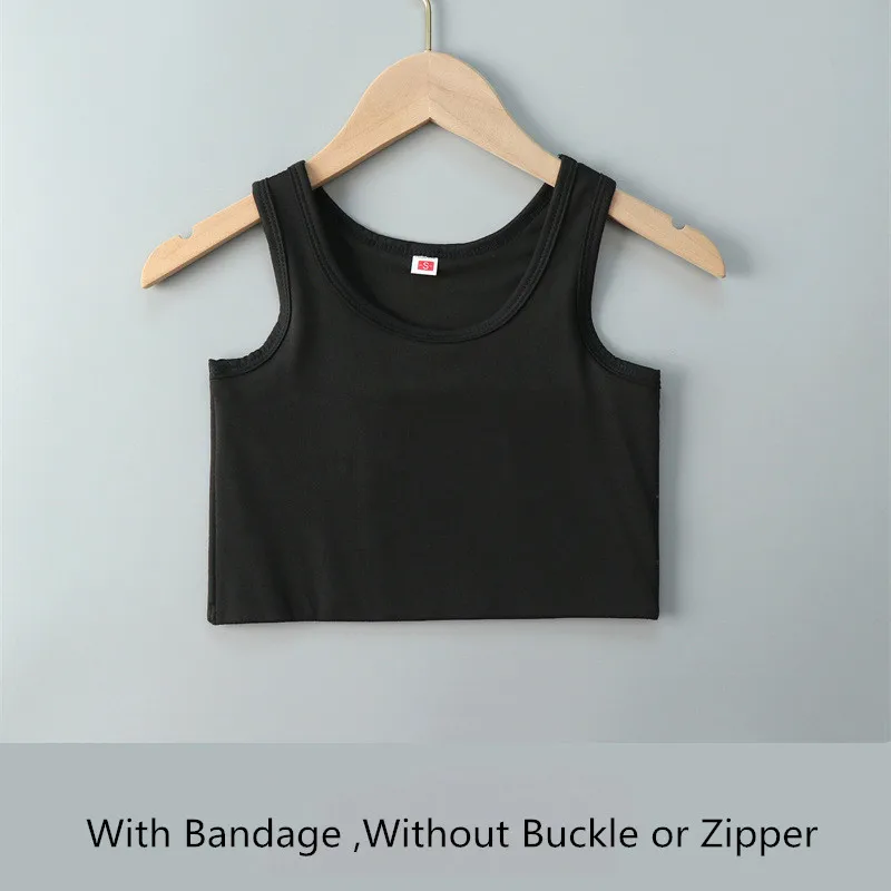 Women Flat Chest Binder With Bandage Pullover Half Length Corset Tank Top Transboy Lesbian Trans Underwear Vest Breast Binder