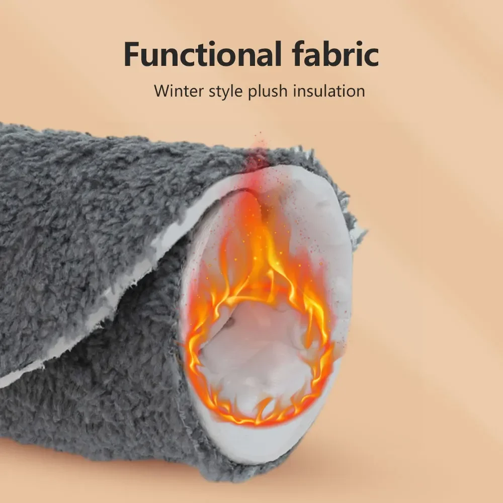 Winter Warm Self Heated Insole Unisex Thermal Thicken Plush Sports Shoe Sole Orthopedic Inserts Memory Foam Shock-absorbing Pads