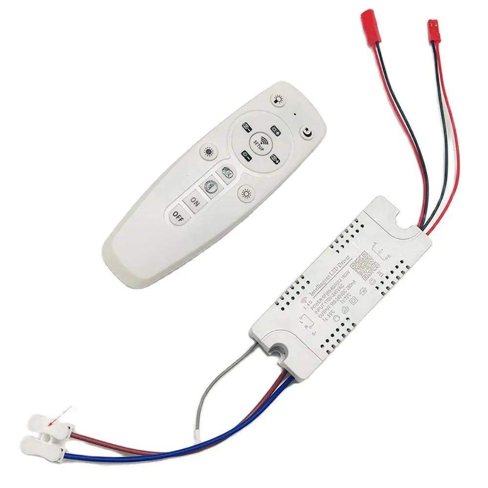 APP control LED driver 2.4G remote intelligent LED transformer (12-24W)X2 (40-60W)X2 for dimmable color-changeable chandelier.