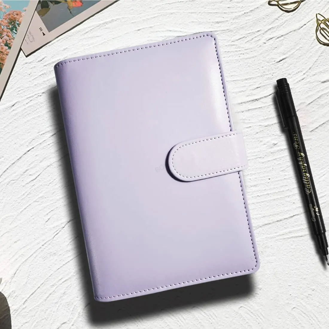 2023 A6 Binder Budget PU Leather Planner Pockets Expense Budget Sheets Notebook Cash Envelope Organizer System new 2025 Clear Zipper