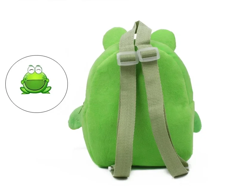 Frog Mini Schoolbag Baby Backpack Children's Shool Bags Kids Plush Backpack for Birthday Christmas Gift