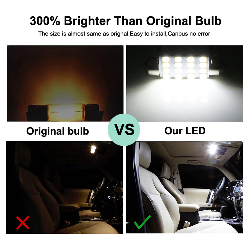 Car LED Interior Light Bulb Kit For Fiat Bravo 500 500L 500X Punto Linea Panda Croma Tipo Qubo Fiorino Doblo Idea Talento Toro