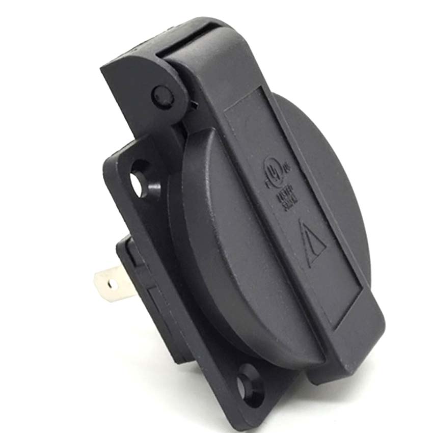 Universal 15A 20A America Outdoor Waterproof Industry Power Outlet L5-15R L5-20R US Wiring Receptacle Socket Black IP44 125V