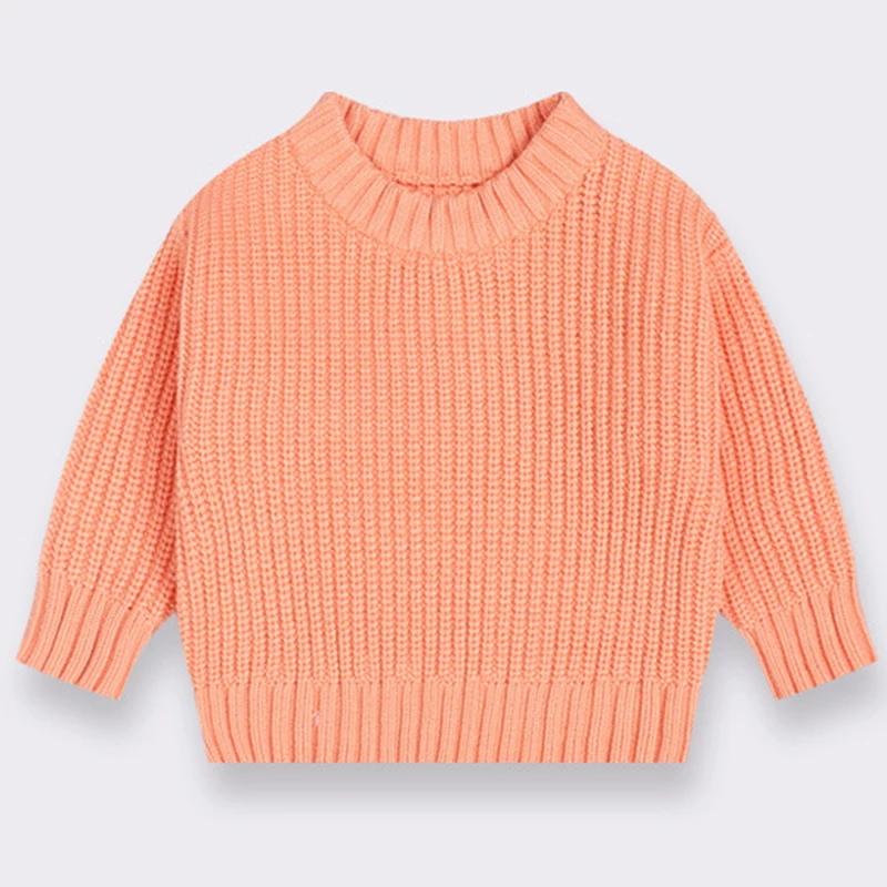 Autumn Children Sweaters Kids Knit Wear Kids Knitting Pullovers Tops Baby Girl Boy Sweaters Kids Sweaters Candy Colored Sweater