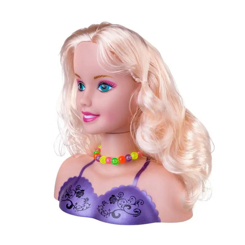 Children's Hairdressing Head Makeup Doll Safe And Washable Toys With Hair Dryer Accessories new 2025 Best Gifts For Girls