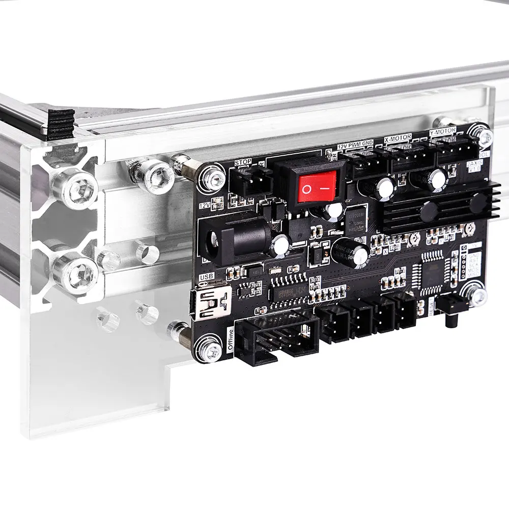 Laser GRBL 2-Axis Control Board USB Port CNC Engraving Machine Control Board For 2017,1610,2418, 6550 Laser Engraver Wood Router