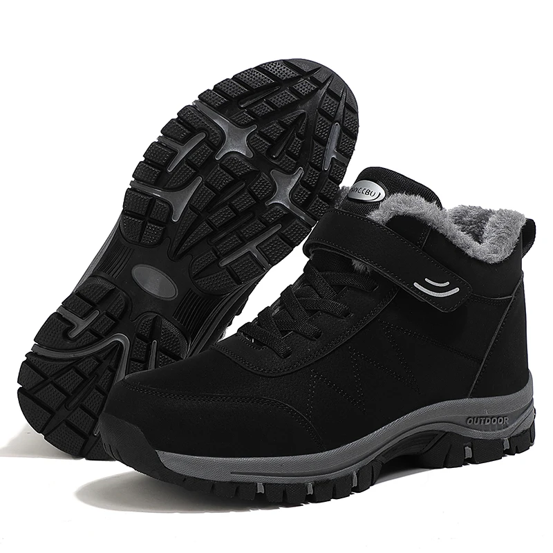 2023 Waterproof Boots Men's Women Slip On Winter Shoes For Men Ankle Boots Winter Boots Male Snow Botines Hiking Boots Feminina
