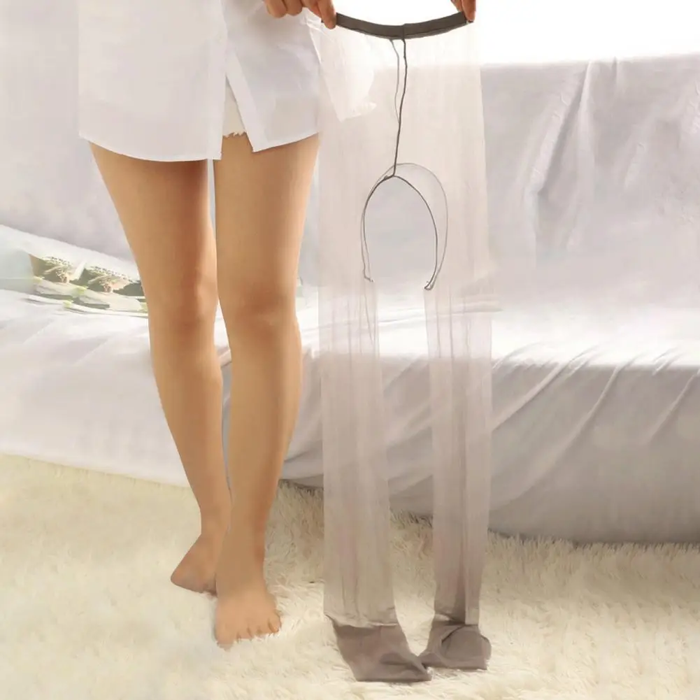 Women Pantyhose Sheer Open Crotch Ultra Thin Solid Color Sexy 2025 Hollow new Out See Through Stretchy Stockings for Home Women's Socks