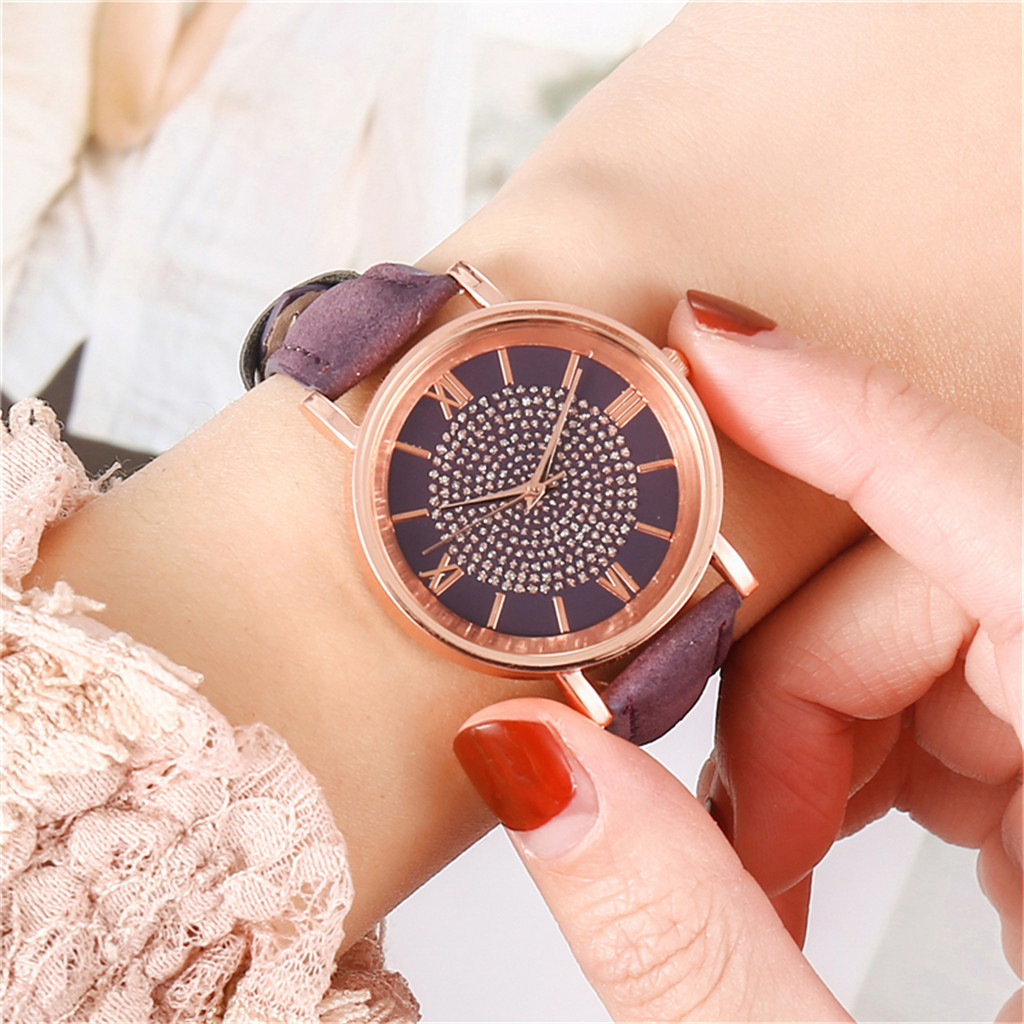 Luxury Diamond Women Watch Leather Ladies Watches Female Quartz Wristwatch Relogio Feminino Reloj Mujer Elegant Montre Femme