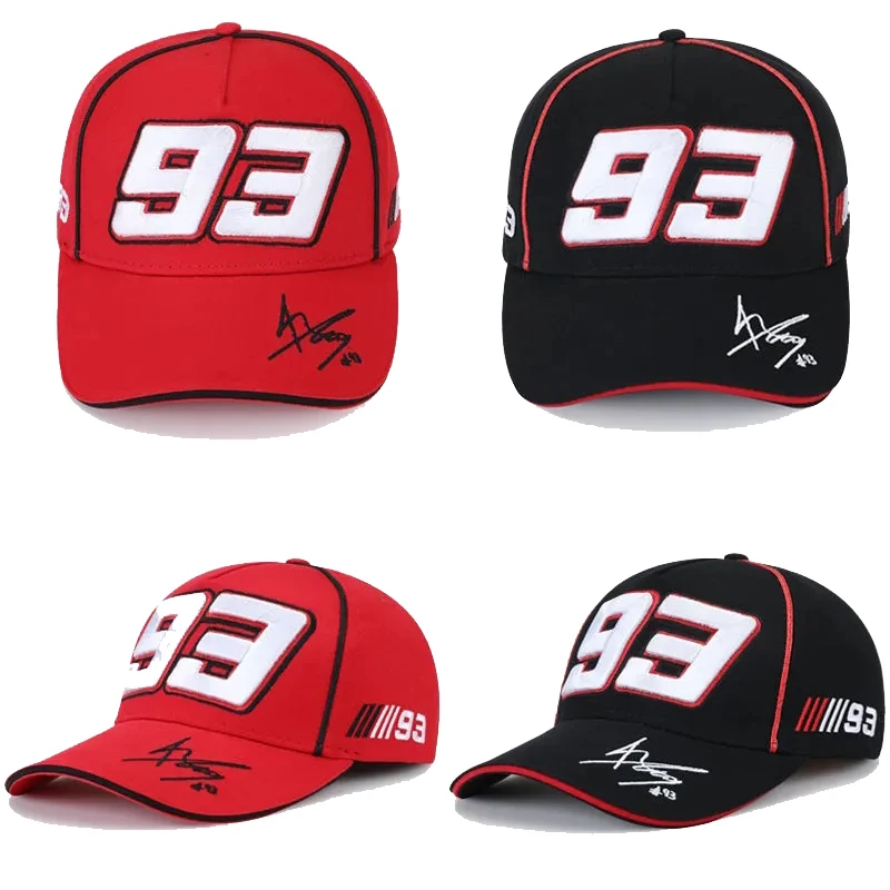 2023 Hat men's spring and autumn sun visor hat new summer motorcycle baseball cap 2025 female sunscreen black No. 93 cap