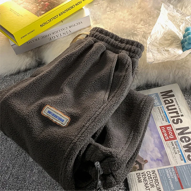 Autumn And Winter Fleece Harem Pants Women Loose Sweatpants new High Waist Drawstring Joggers Trousers 2025 Sports Casual Warm Pants