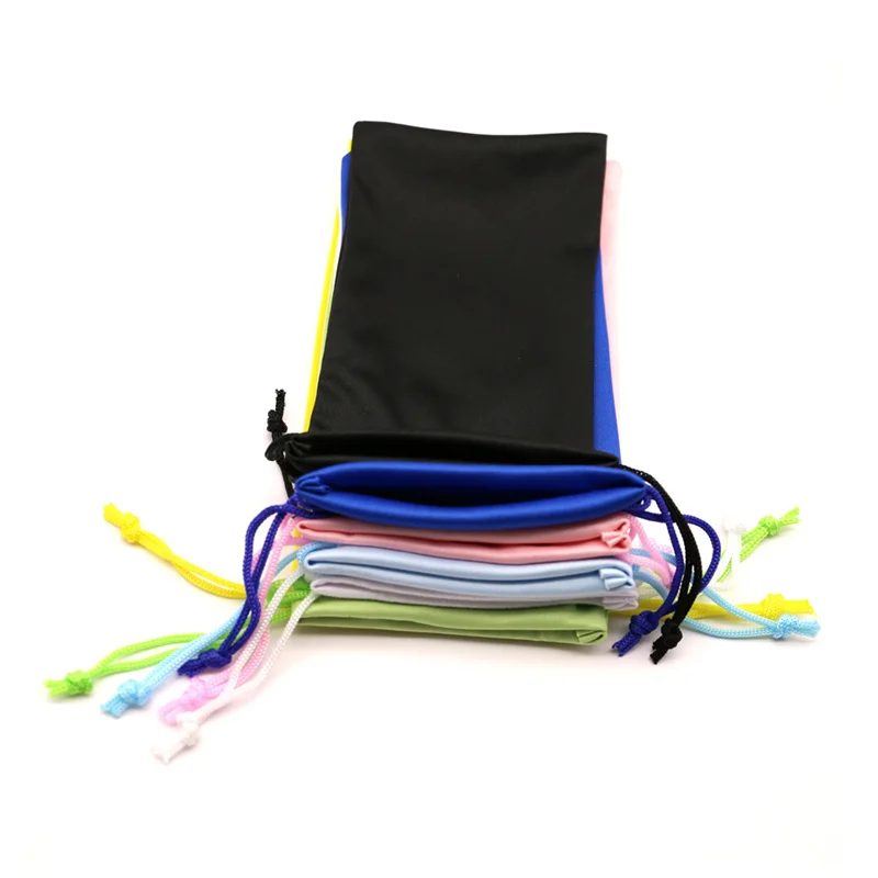 5pcs/lot Cloth Glasses new Bag New Drawstring Sunglass Bag Microfiber 2025 Dust Proof Pouch Very Soft Eyeglasses Pouch Eyewear Cases Bags