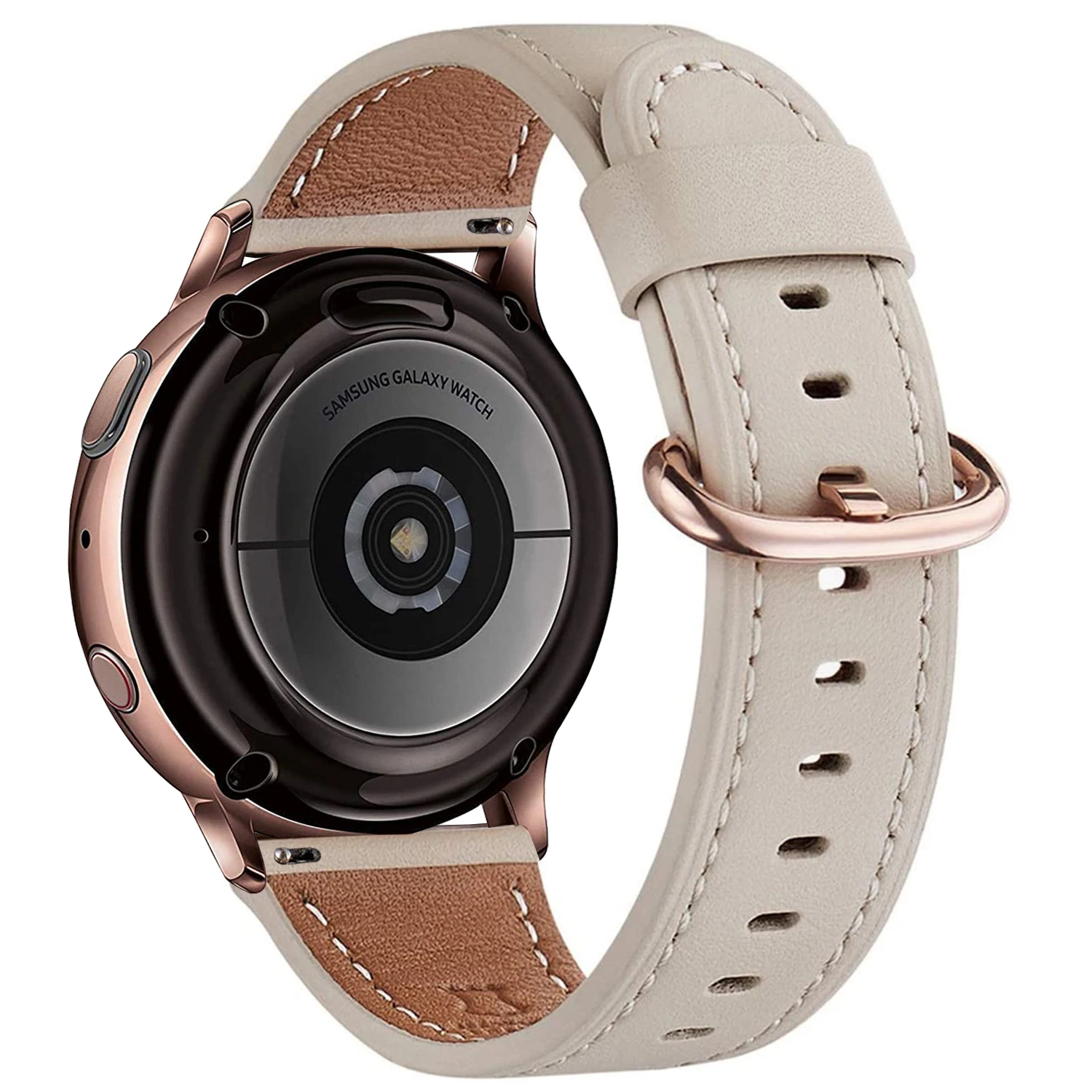 20mm Leather Strap for Amazfit GTS 2/3/4 Band for Samsung galaxy 5/pro Gear S2 Watchband for Huawei gt 2e galaxy watch 4 Classic