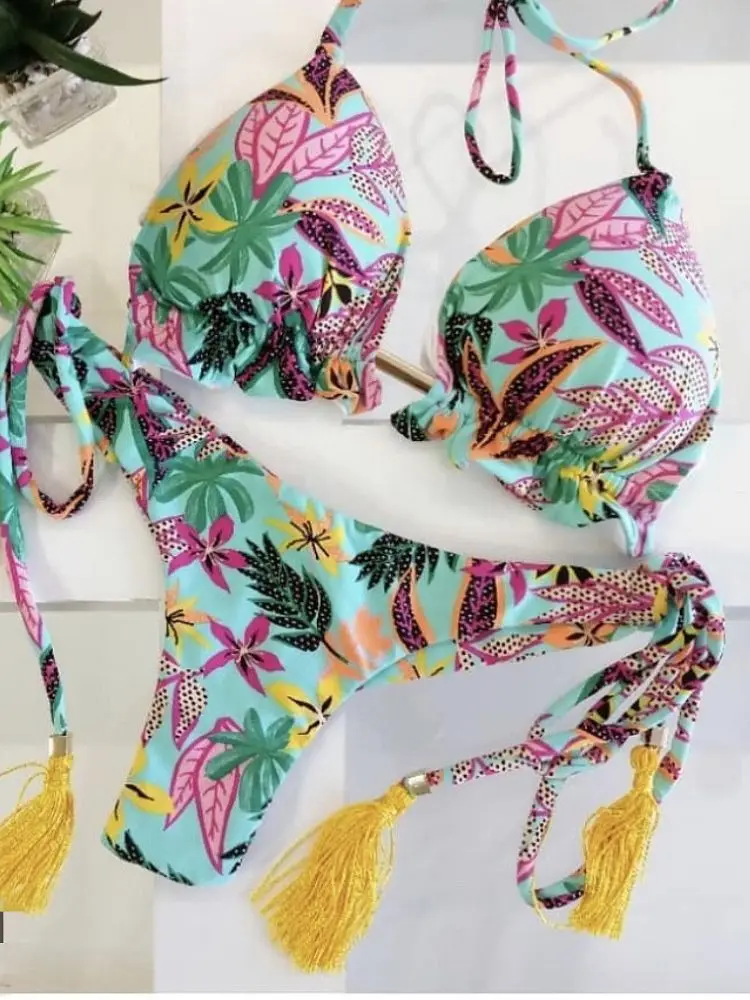 Bikini Women's Swimsuit 2023 New Swimwear Female Sexy Bikinis Set Push up Swimming for new 2025 Bathing Suit Women Swimsuits