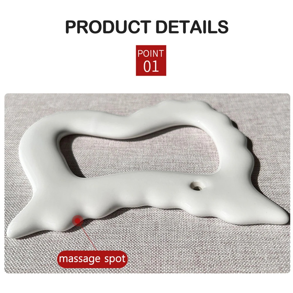 Ceramic Gua Sha Tools Face Gua Sha Scraper Board GuaSha Massager For Slimmer Body new Sculpting Skin 2025 Tightening SPA Acupuncture Tool