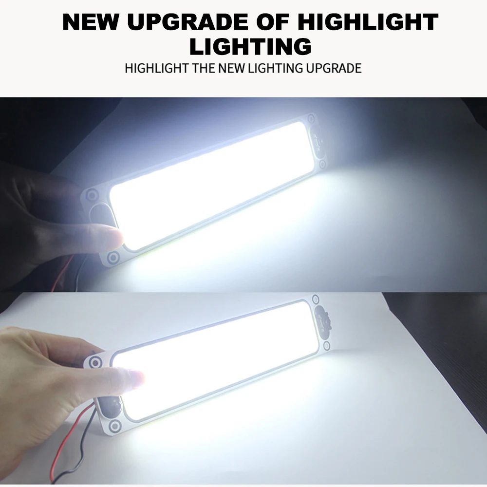 12-24V Car Interior Lighting LED Reading Night Strip Light Interior Light Dome Lamp with On Off Switch for Van Lorry Truck