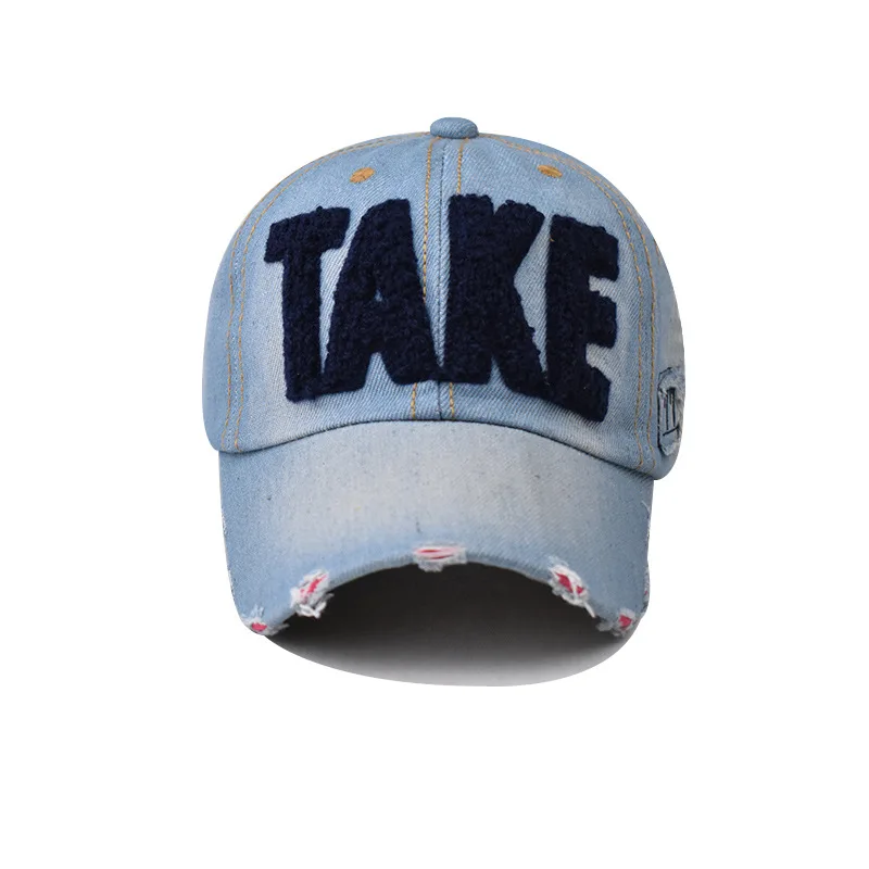 Big Letter Embroidered Cowboy Baseball Cap Men Women Hip Hop Demin Adjustable Snapback Sun Hat new Casual Outdoor Dad 2025 Trucker Hats