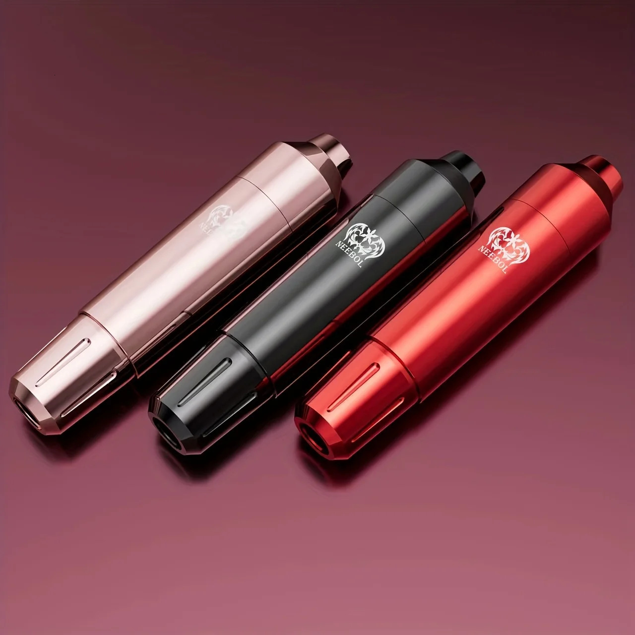 1 Set Neebol Wireless Tattoo Pen Kit Gun Equipped With LED Power Supply Includes 10Pcs Needles7Color Inks 240322