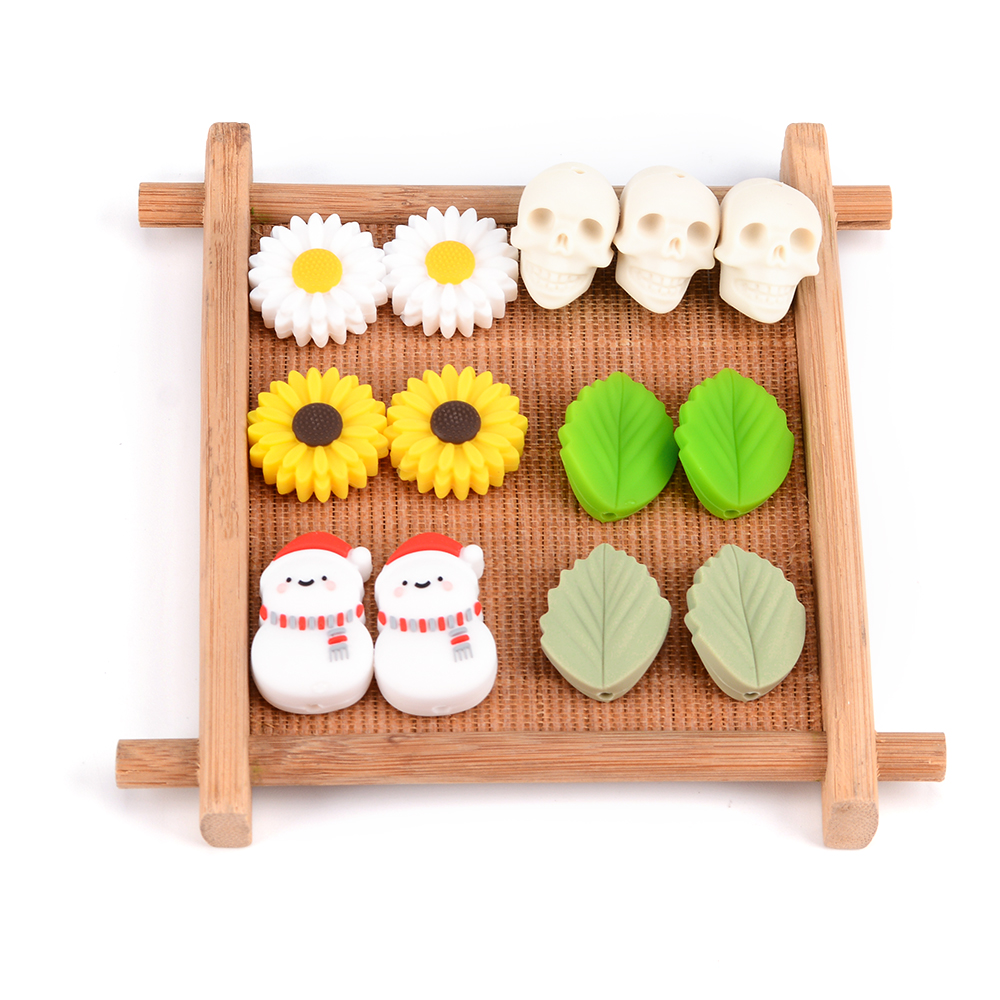 100pieces/lot Silicone Beads Baby Teething Beads 15mm Safe Food Grade Nursing Chewing Round Silicone Beads