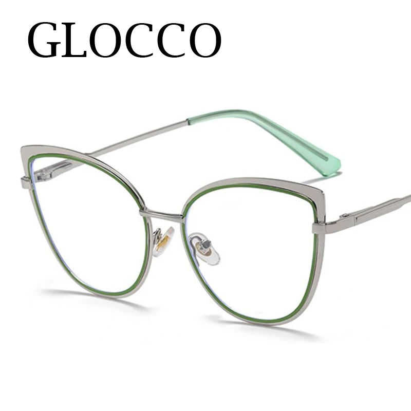 Vintage 2025 Cat Eye Anti-blue Light Metal Glasses Frames Women new Optical Clear Lens Reading Eyeglasses Presbyopia Eyewear Female 0~+6