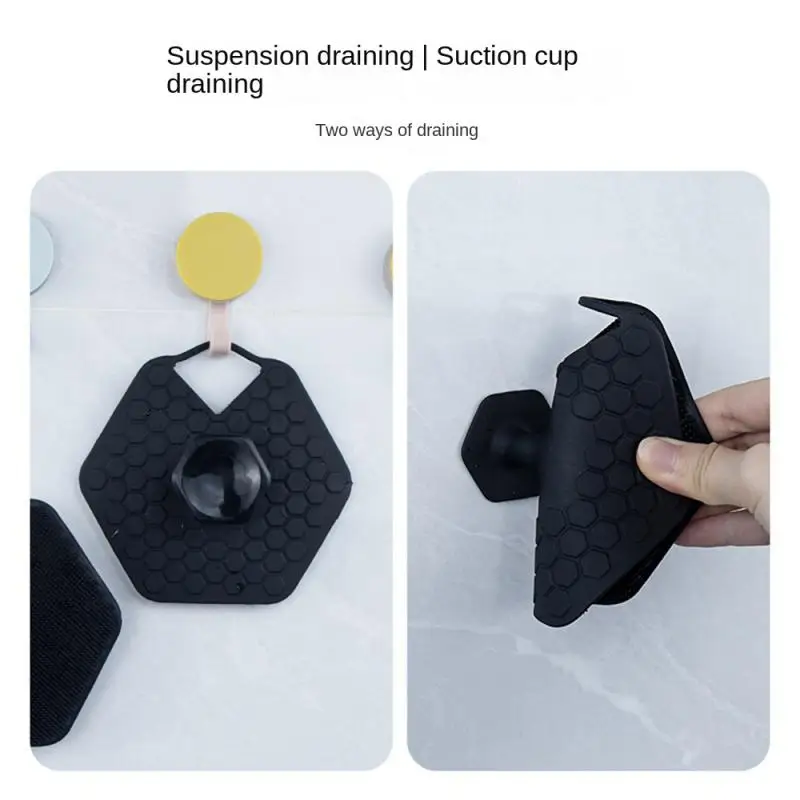 Silicone Massage Brush 1 For All Body Scrubber Scalp Washing Comb Bristles Handheld Bath Tool Hygienic Exfoliating Hair Brush