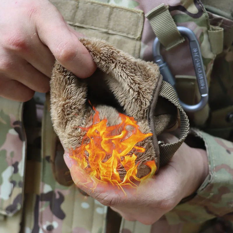 Finger Gloves Skiing All Warm Touch Screen Anti Slip Cycling Gloves ddmysmile Outdoor Wear-Resistant Hunting Military Gloves Smile