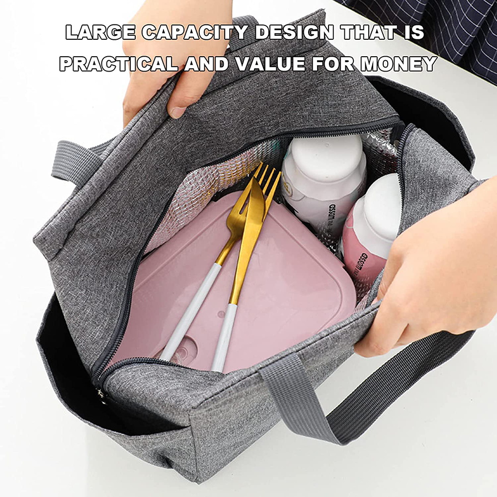 Multifunction Large Capacity Cooler Bag Waterproof Portable Zipper Thermal Lunch Bags Women Feather Dinner Box Picnic Food Packs