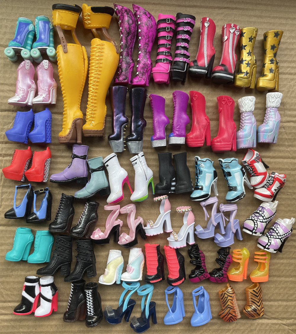 Original new Big Sister Doll Shoes Accessories Girl Rainbow Doll High-Heels 2025 Martin Boots Casual Wearing Dressing Toy Parts