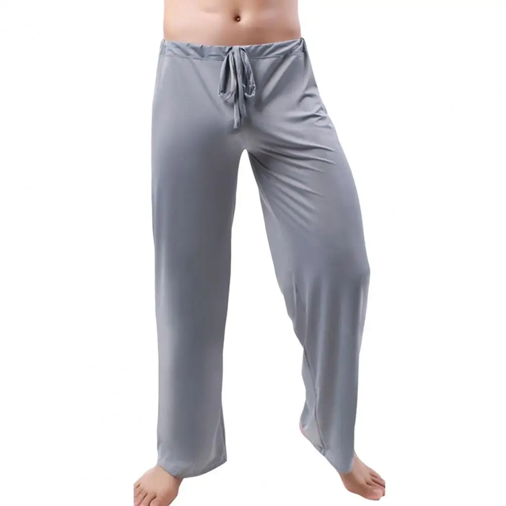 Long Casual Pants Men Loose Jogging Pants Casual Men Solid Color Drawstring 2025 Homewear new Yoga Pants Loose Trousers pantalones hombre