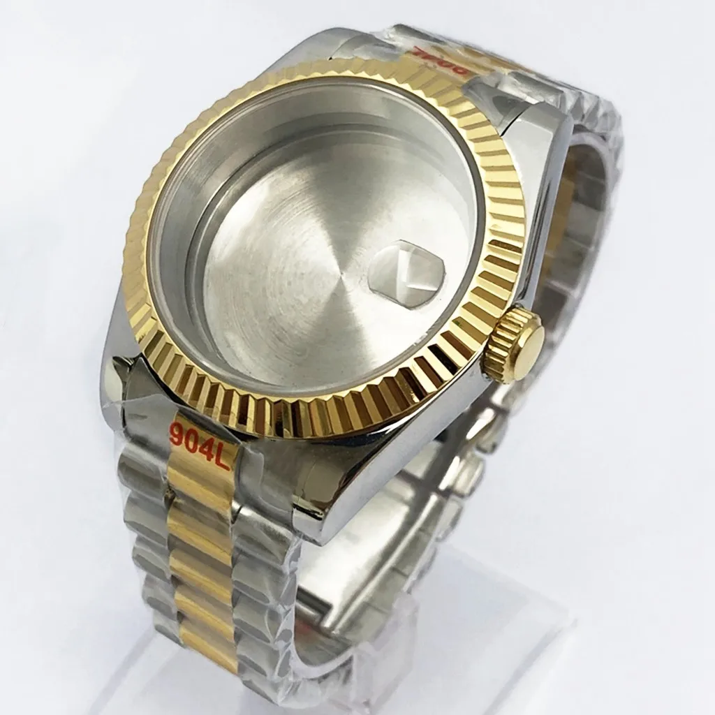 36mm 39mm Watch Case With Strap Sapphire Glass For NH35 NH36 ETA2824 PT5000 ST2130 Miyota8215 8205 821a ETA2836 Automatic
